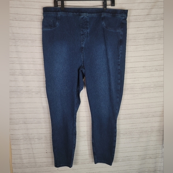 SPANX Jean-ish Ankle Leggings in Twilight Rinse, sz 3X - Picture 2 of 16
